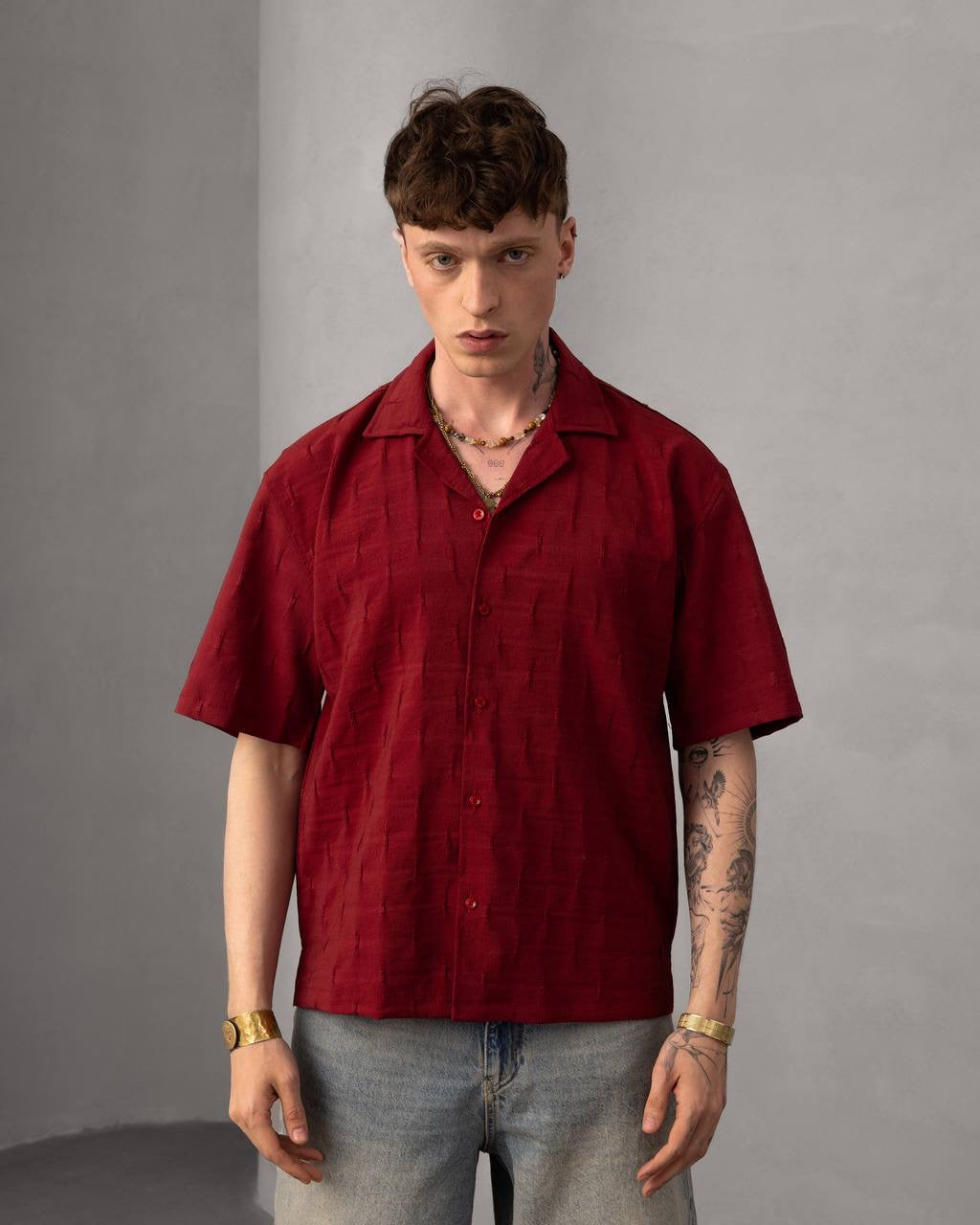 Men’s Button-Down Casual Short Sleeve Shirt