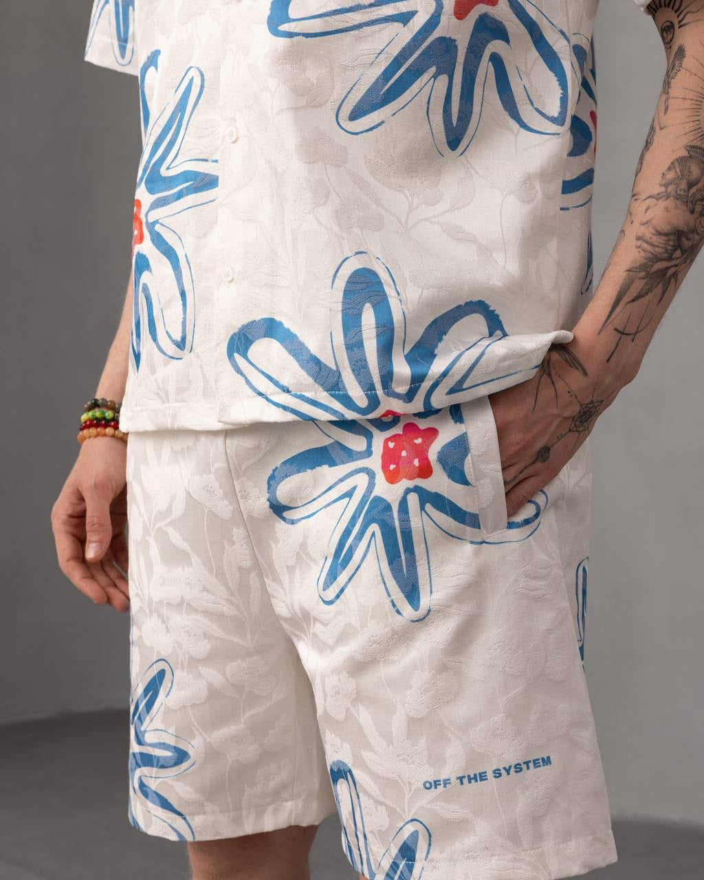 Floral Print Hawaiian Trendy Summer Shirt & Shorts Set