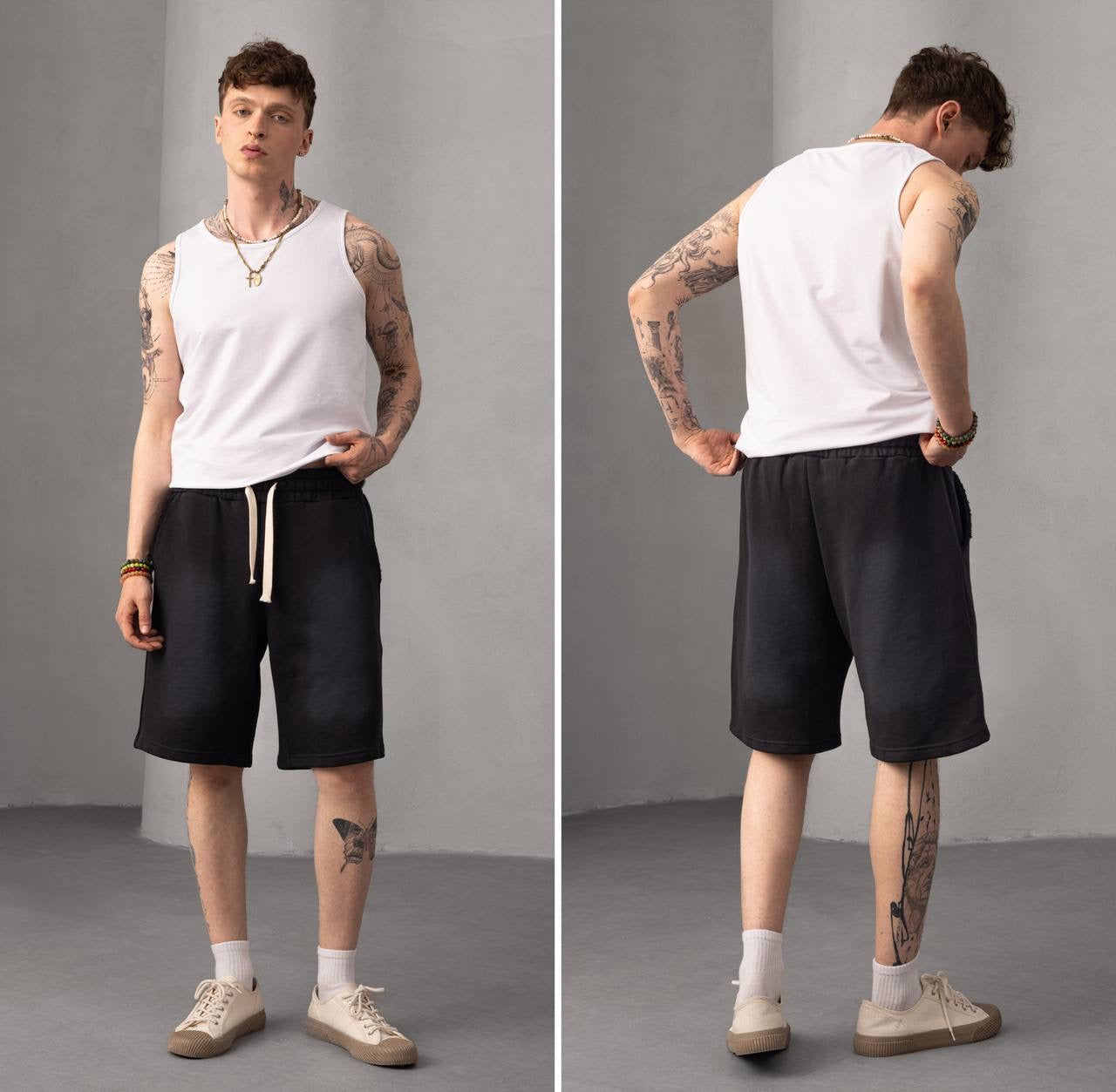 Graphic Floral Print Tank Top & Shorts Set Summer Outfit