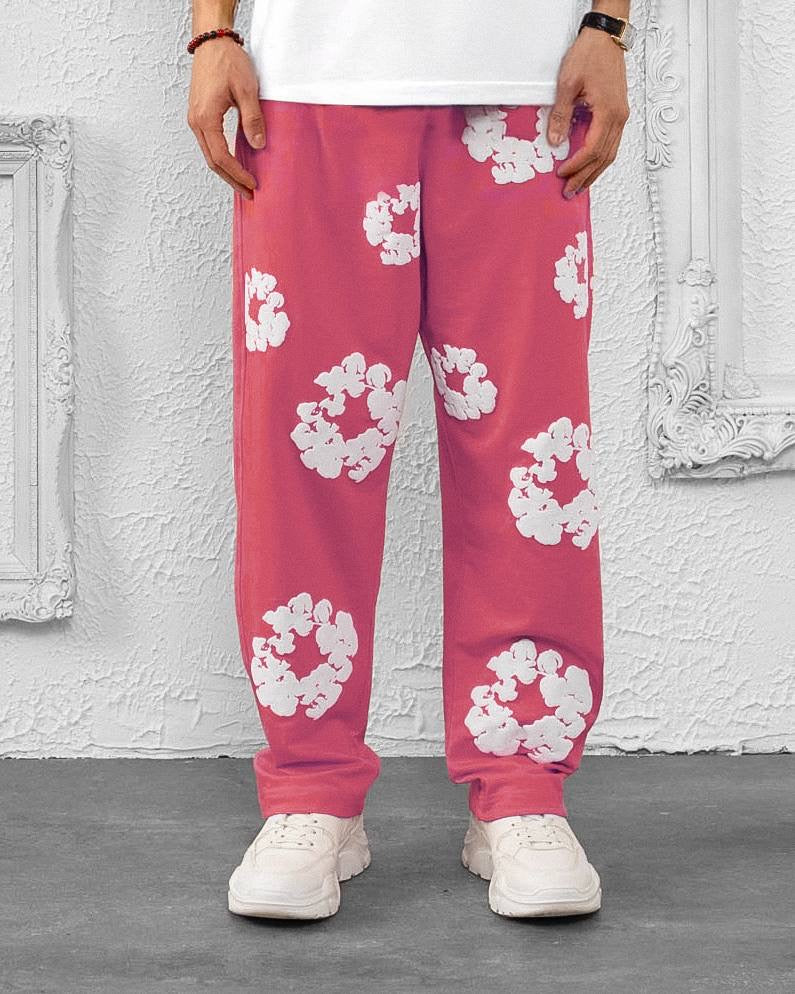 Floral Print Jogger Pants - Unisex, Multiple Colors