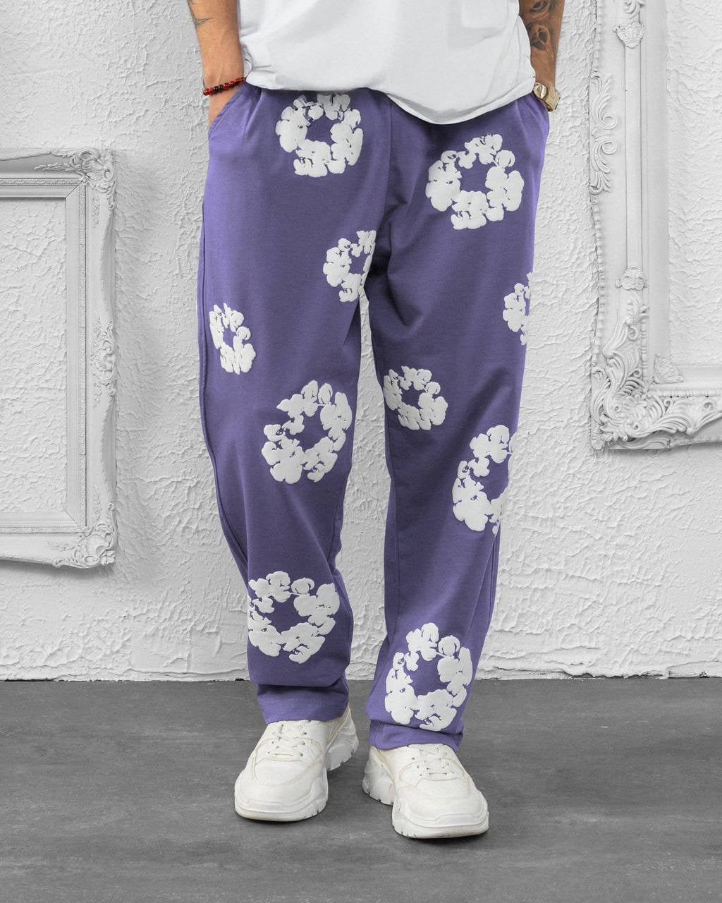 Floral Print Jogger Pants - Unisex, Multiple Colors