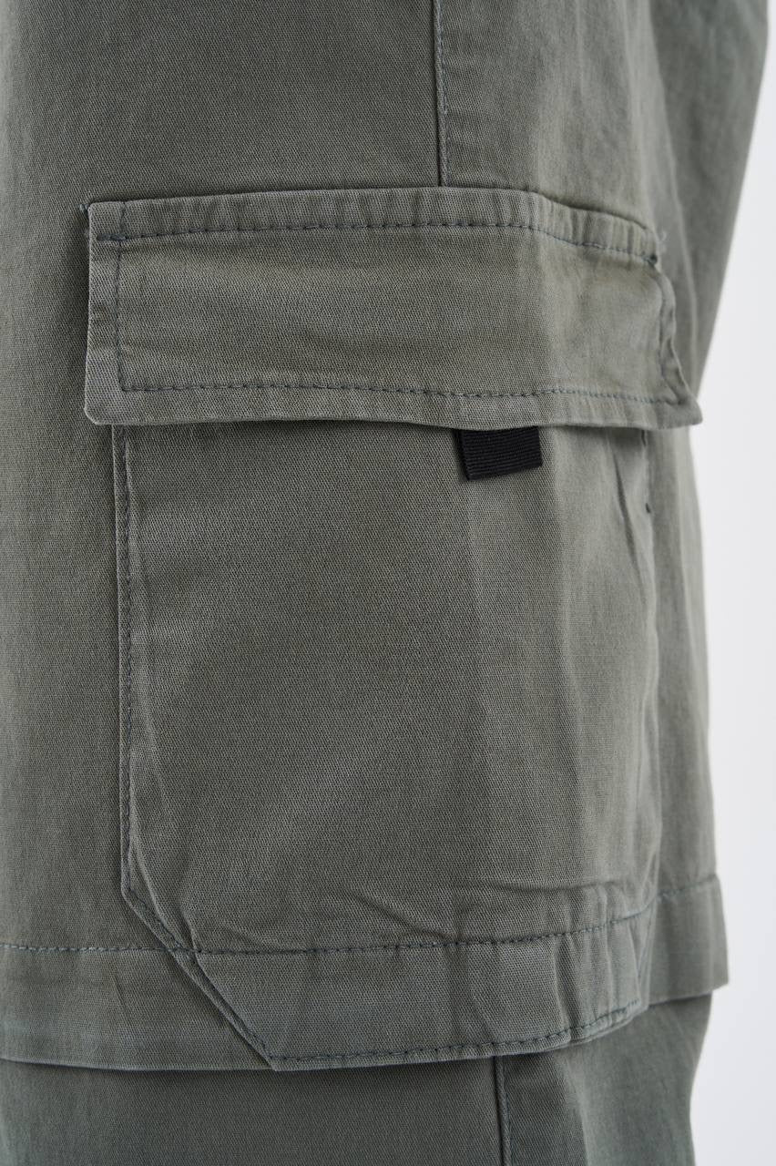 Men’s Slim Fit Cotton Cargo Trousers