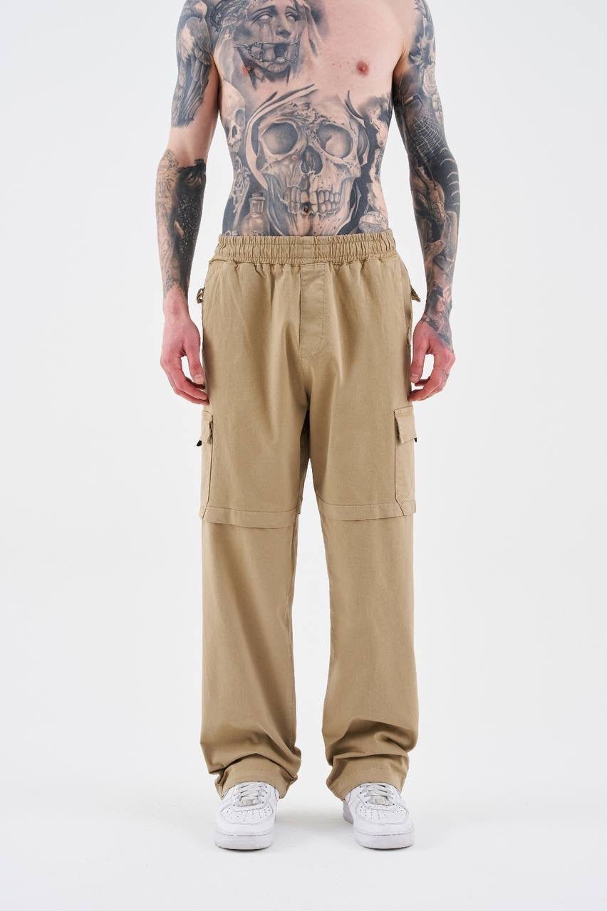 Men’s Relaxed Fit Denim Cargo Trousers