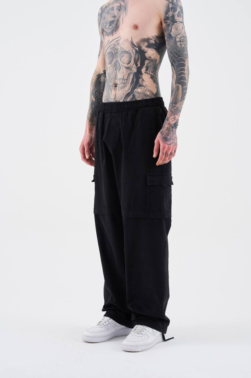 Men's Relaxed Fit Denim Cargo Pants