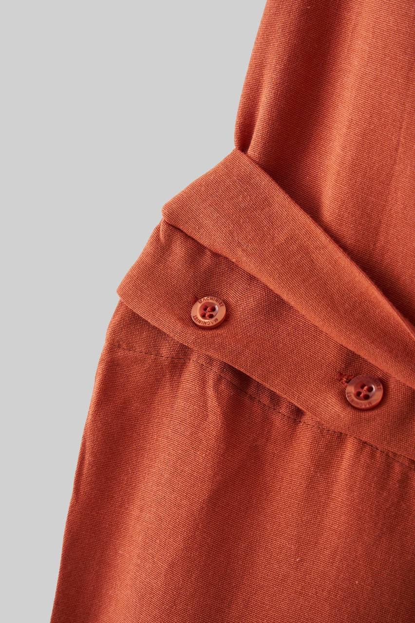 Men's Boxy Fit Casual Shirt in Soft Cotton – Orange