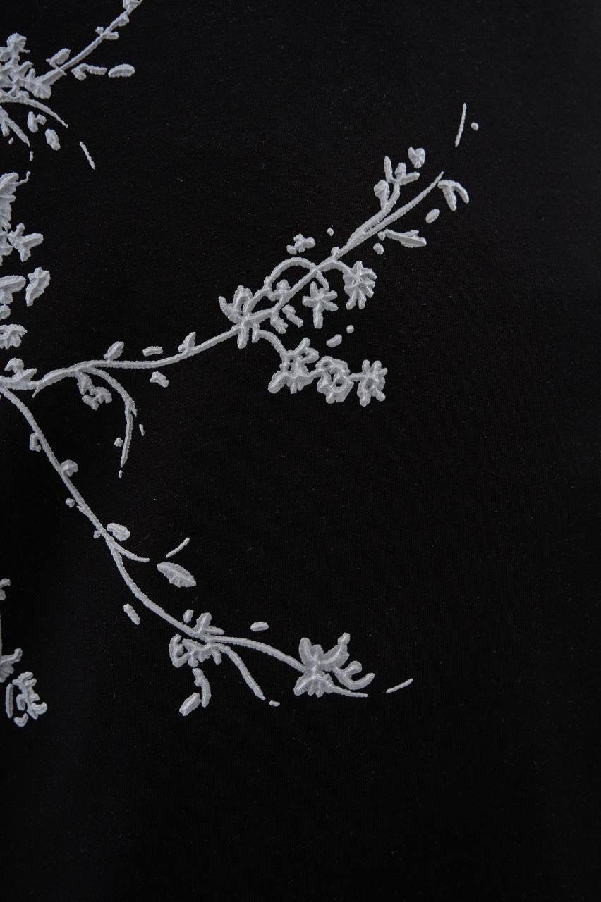 Men’s Boxy Fit Space-Inspired and Sleeve Print Short Sleeve T-Shirt