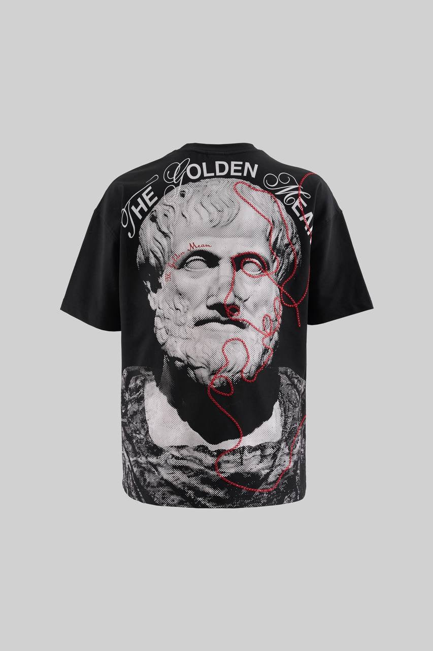 Men's Boxy Fit Short Sleeve T-Shirt in Navy Blue Soft Cotton