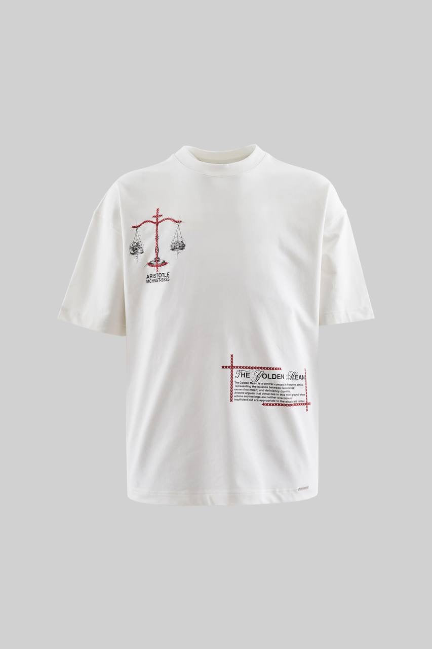 Men's Boxy Fit Short Sleeve Laced T-Shirt in Soft Cotton