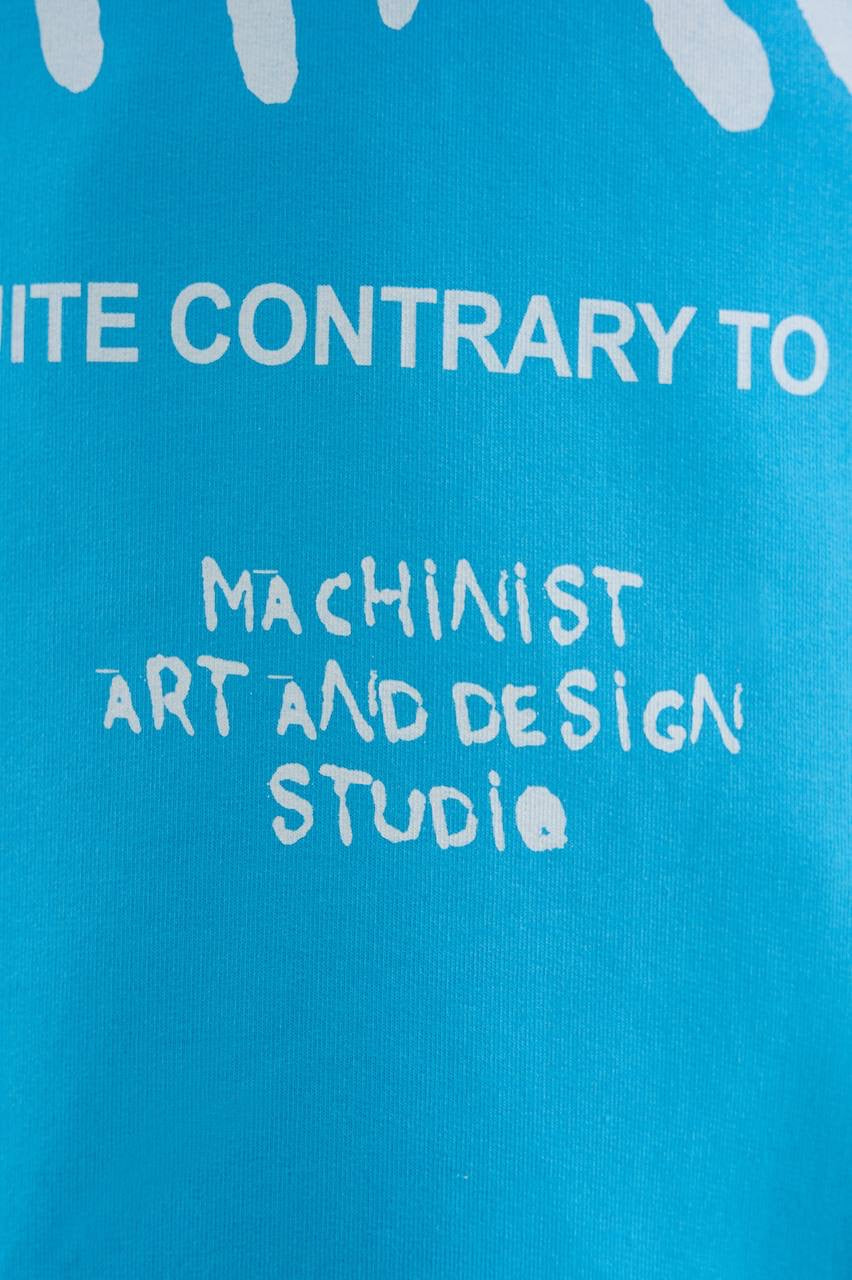 Men's Boxy Fit Short Sleeve T-Shirt in Blue Ombre Soft Cotton