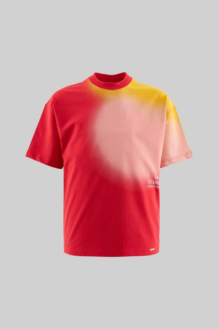 Men’s Boxy Fit Gradient Printed Short Sleeve T-Shirt