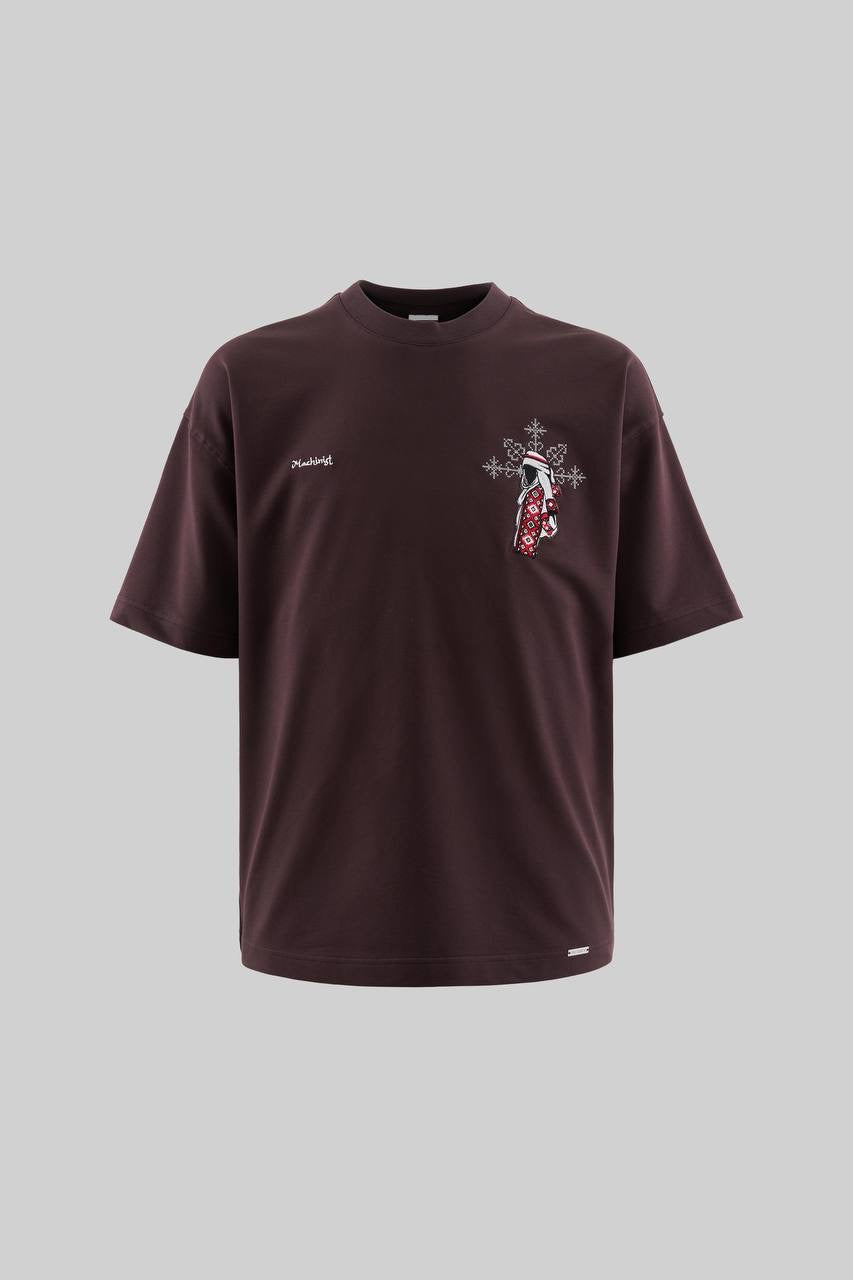 Men’s Boxy Fit Short Sleeve Embroidered T-Shirt in Soft Cotton