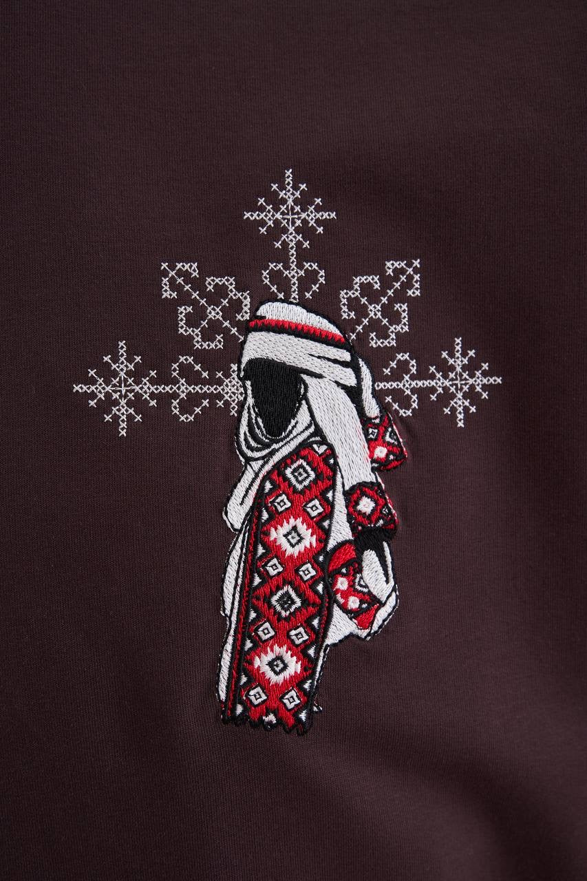 Men’s Boxy Fit Short Sleeve Embroidered T-Shirt in Soft Cotton