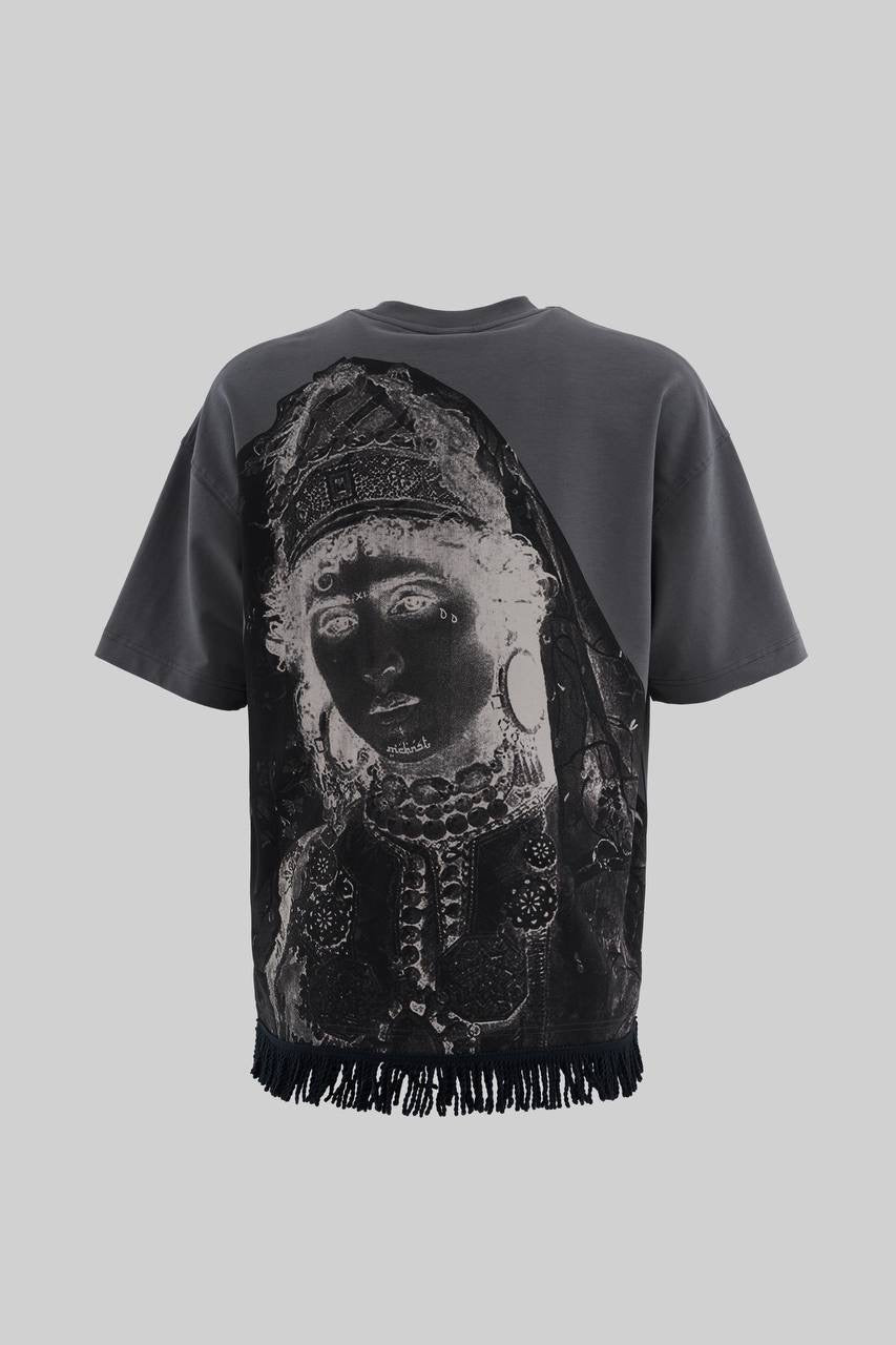 Men’s Boxy Fit Short Sleeve Printed T-Shirt in Soft Cotton