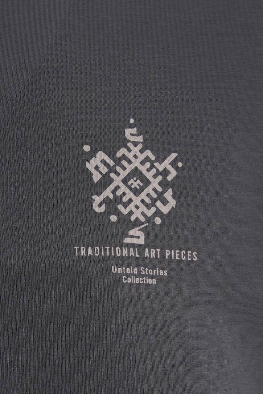 Men’s Boxy Fit Short Sleeve Printed T-Shirt in Soft Cotton