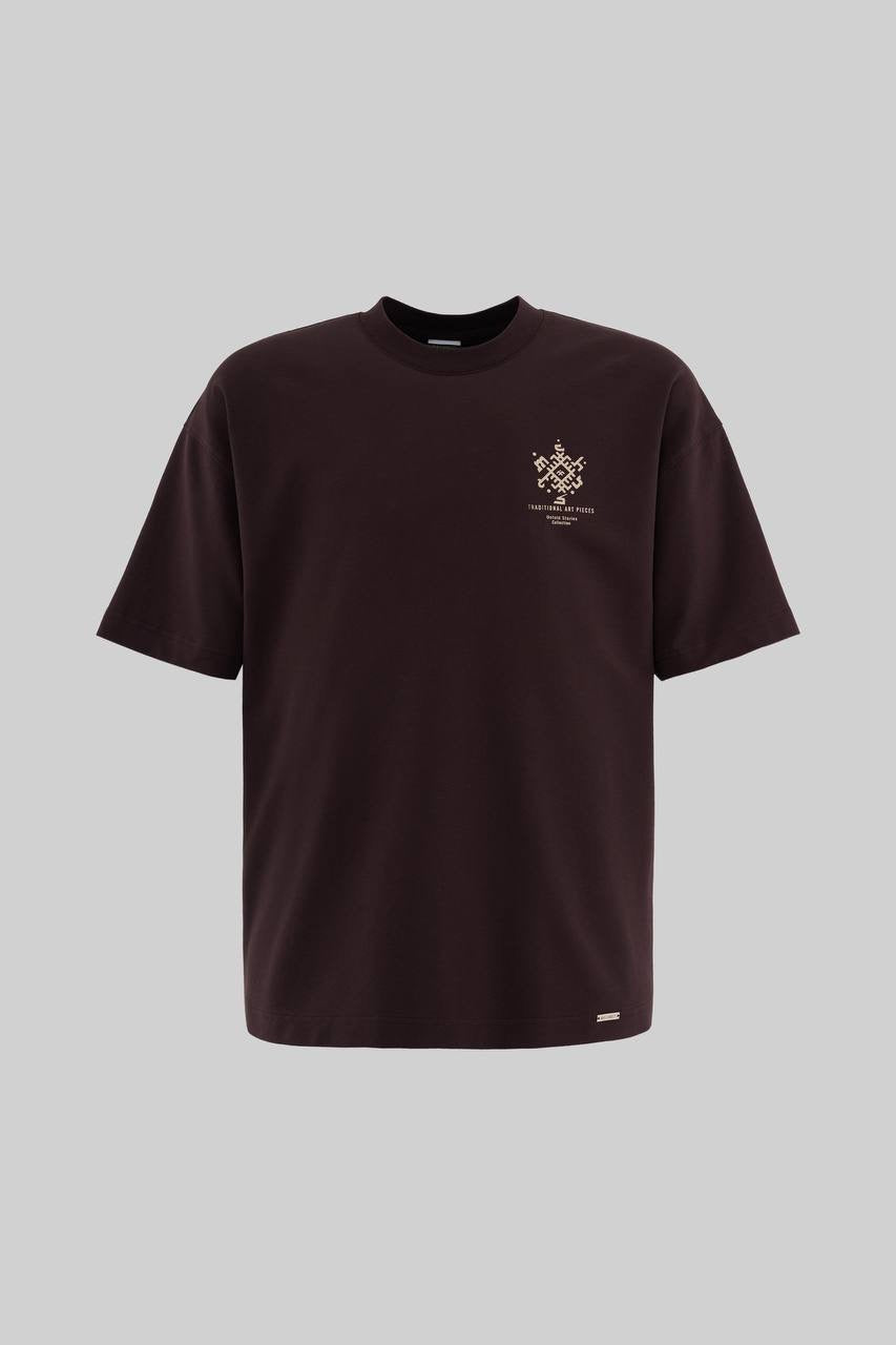 Men’s Oversized Fit Short Sleeve Back Printed T-Shirt