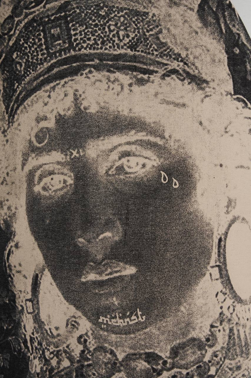 Men’s Oversized Traditional Fringe Short Sleeve T-Shirt