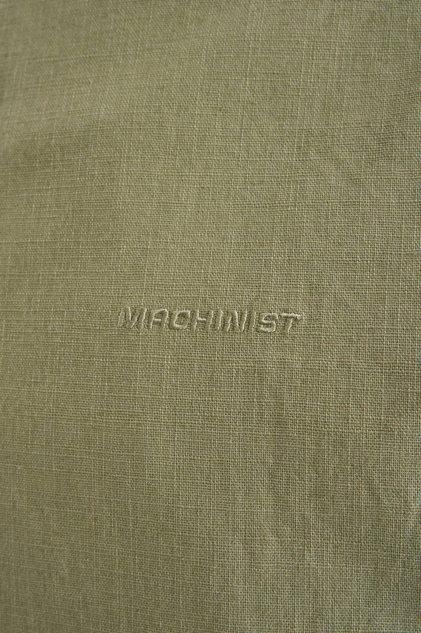 Men's Relaxed Fit Long Sleeve Shirt in Linen Texture