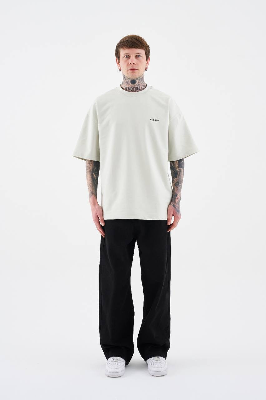 Men’s Boxy Fit Short Sleeve T-Shirt in Soft White Cotton