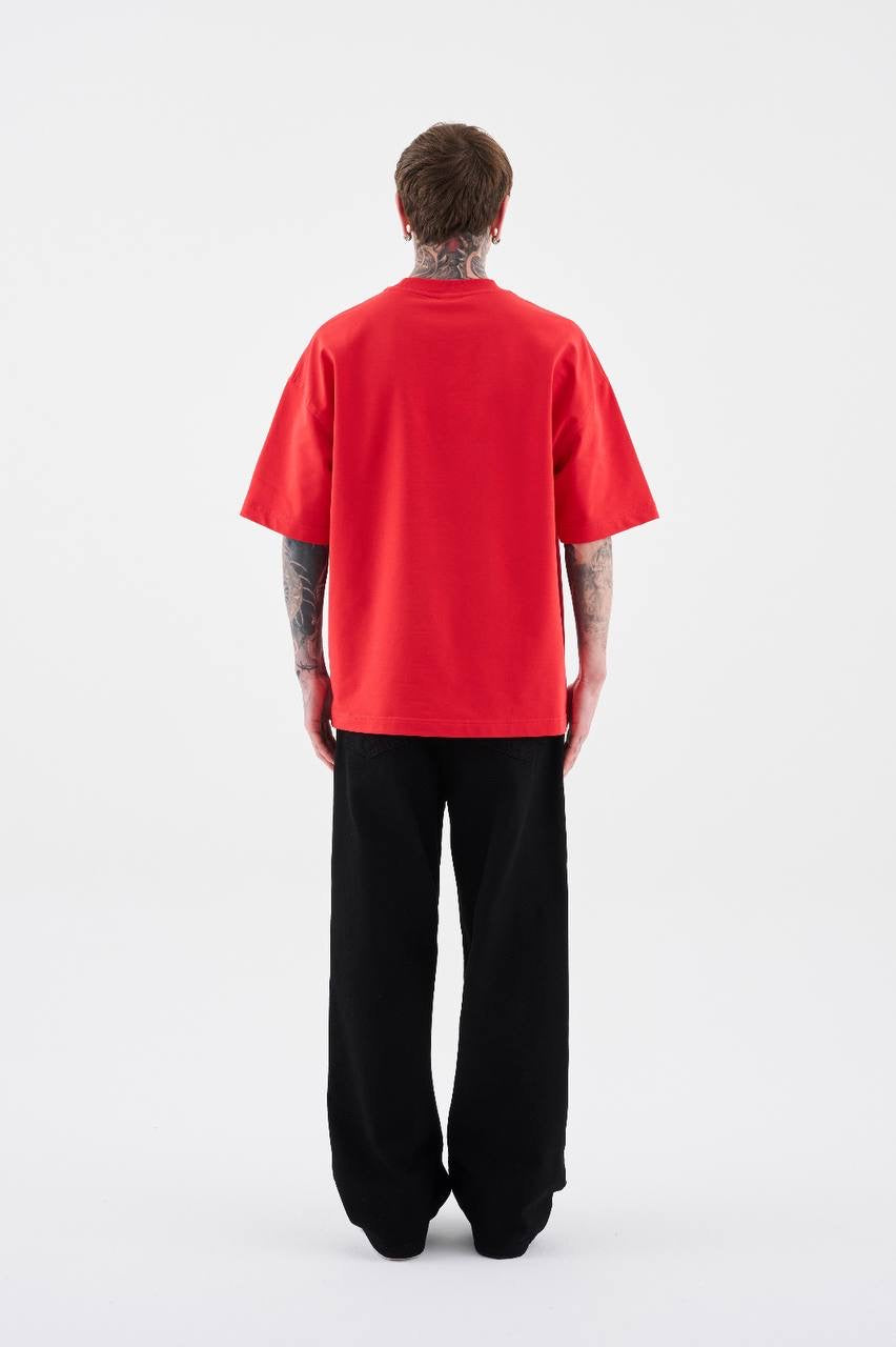 Men’s Semi-Over Fit Graphic Short Sleeve T-Shirt in Soft Cotton