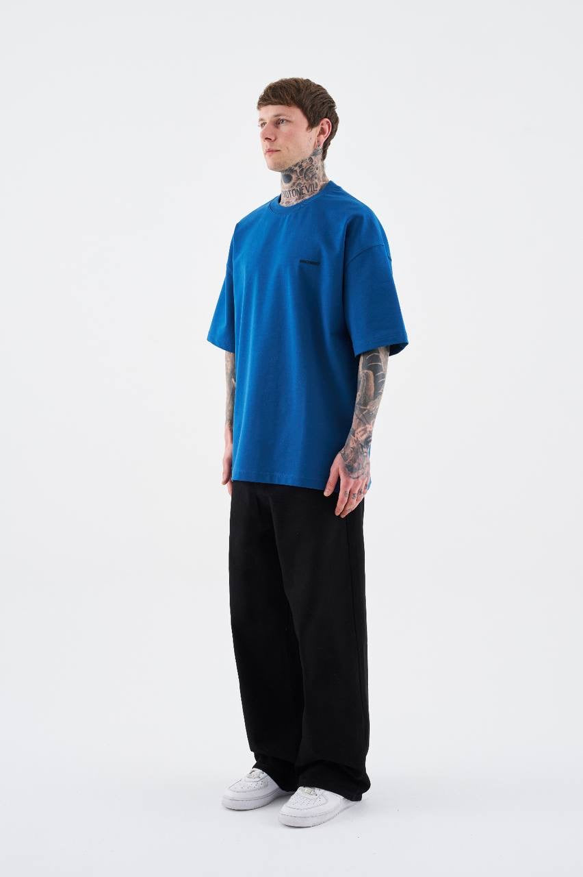 Everyday Oversized T-Shirt for Men – Electric Blue