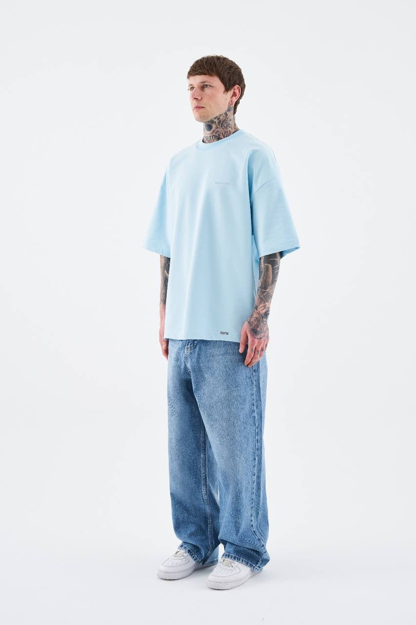 Baby Blue Oversized T-Shirt – Unisex Premium Cotton