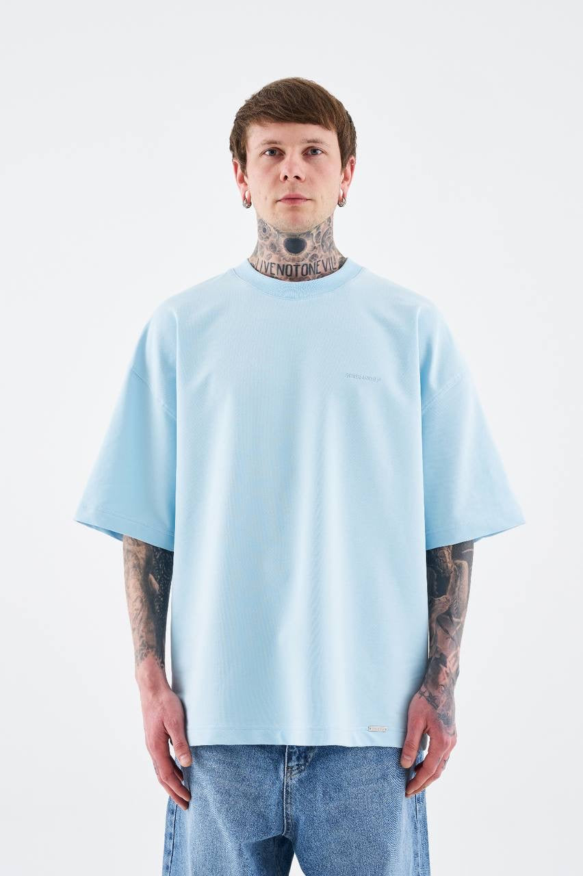 Baby Blue Oversized T-Shirt – Unisex Premium Cotton