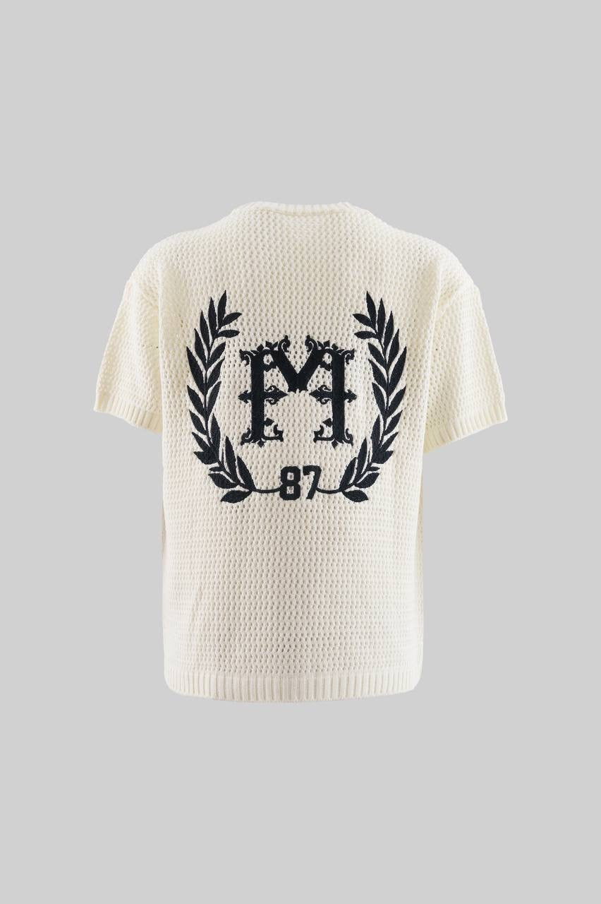 Men’s Knit College Style T-Shirt in Soft