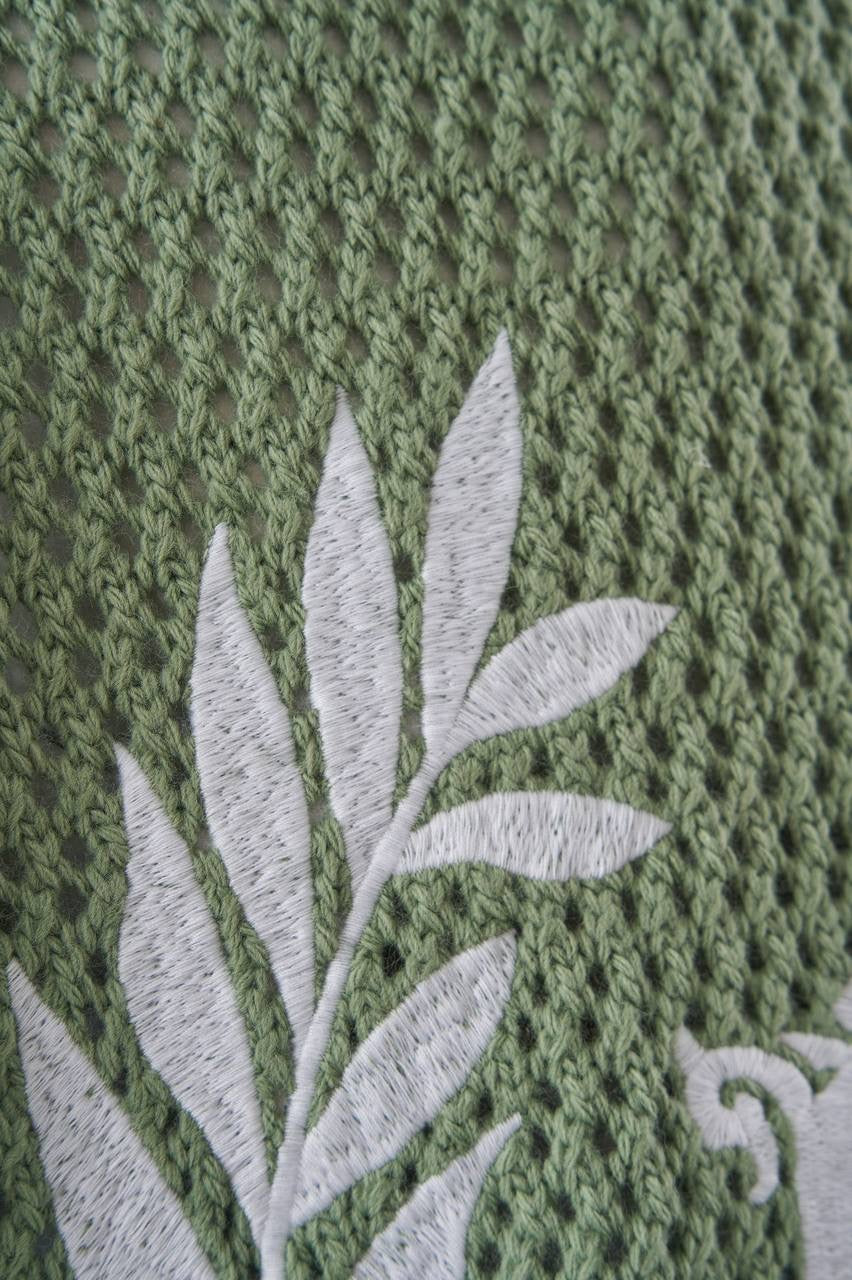 Aqua Green Knit College T-Shirt for Men Vintage Inspired