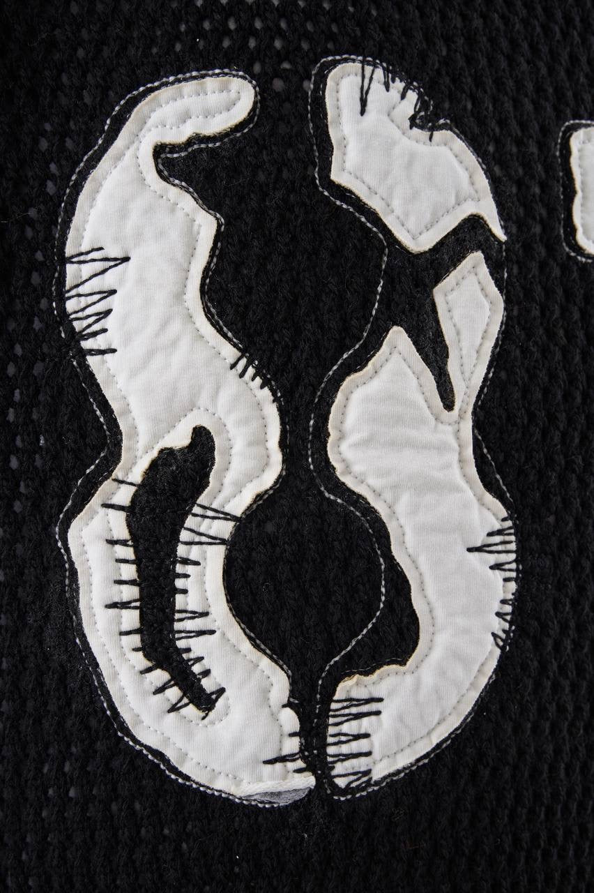 Men’s Longline Black Knit T-Shirt