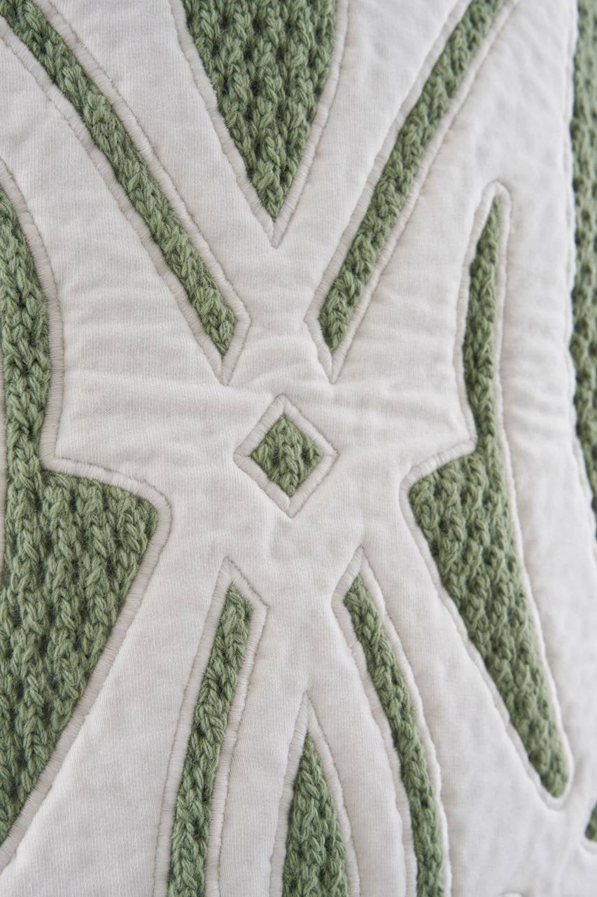 Men’s Knit Applique T-Shirt with Textured ‘M’ Letter