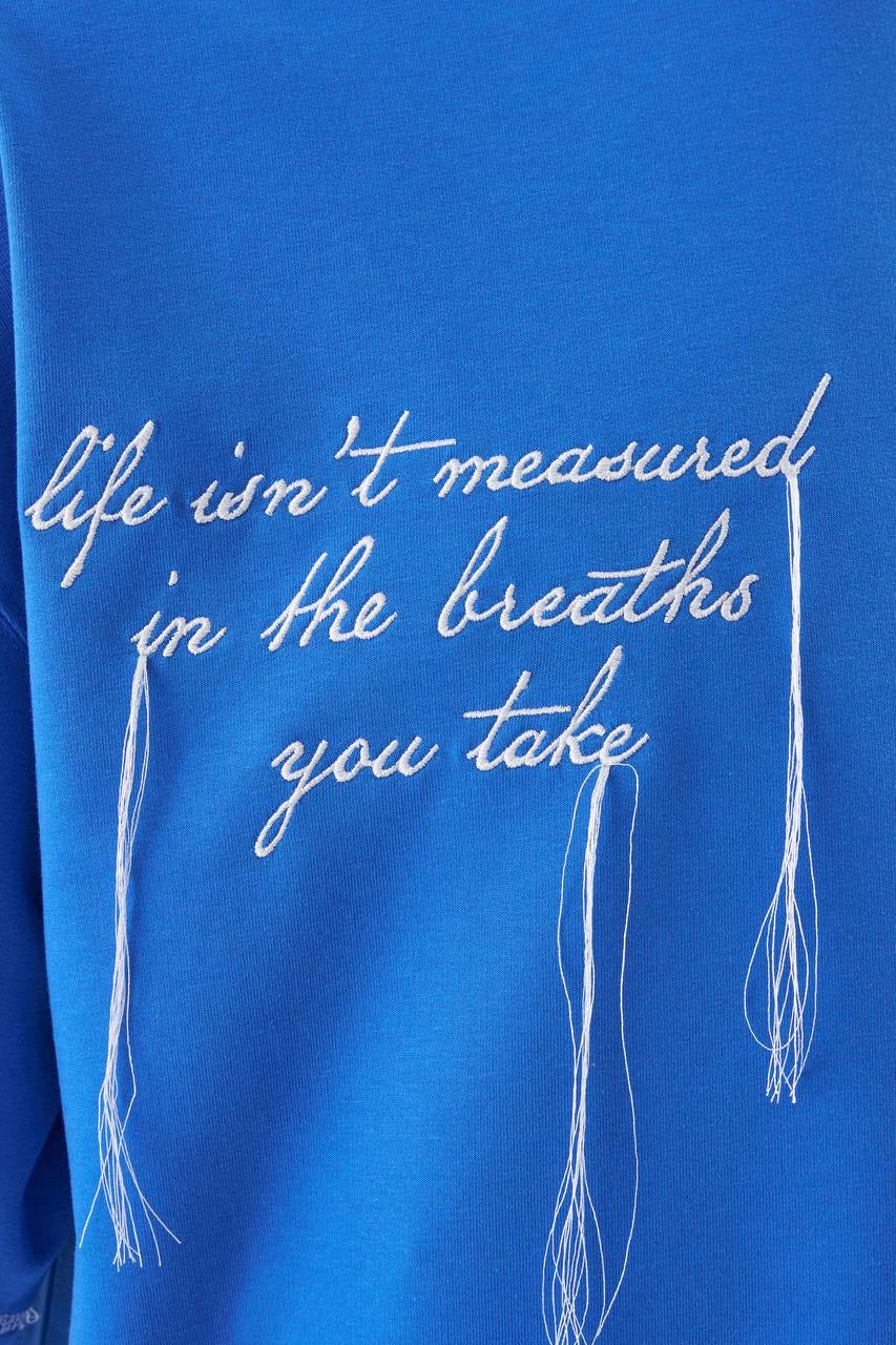 Men’s Oversized Short Sleeve T-Shirt with Quote Print in Soft Cotton