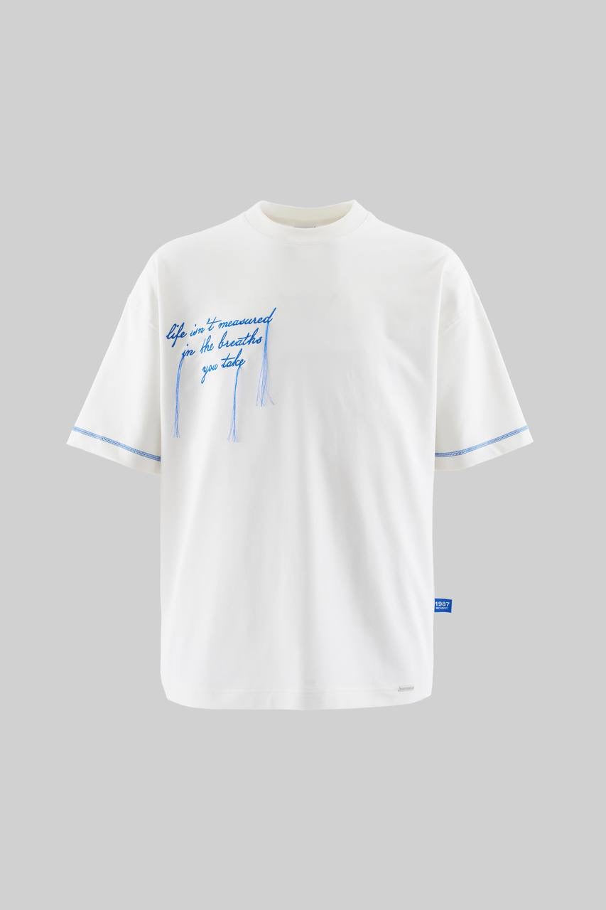 Men’s Classic Fit Short Sleeve Polo Shirt in Cream Cotton