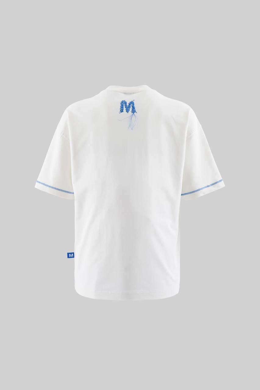 Men’s Classic Fit Short Sleeve Polo Shirt in Cream Cotton