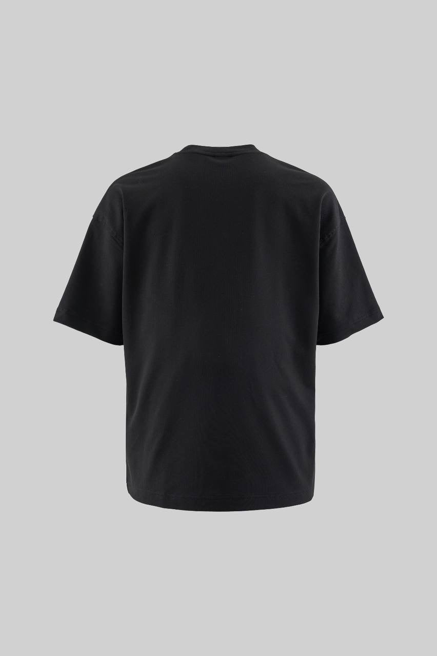 Men’s Oversized Short Sleeve T-Shirt with Floral Print and Embroidery in Soft Cotton