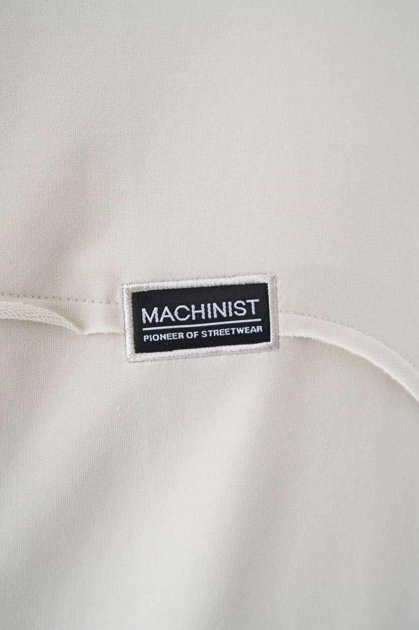 Men’s Boxy Fit Stitch Panel Short Sleeve T-Shirt in Space Gray Cotton