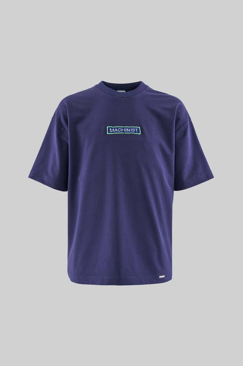 Men’s Boxy Fit Short Sleeve Technical Embroidered T-Shirt