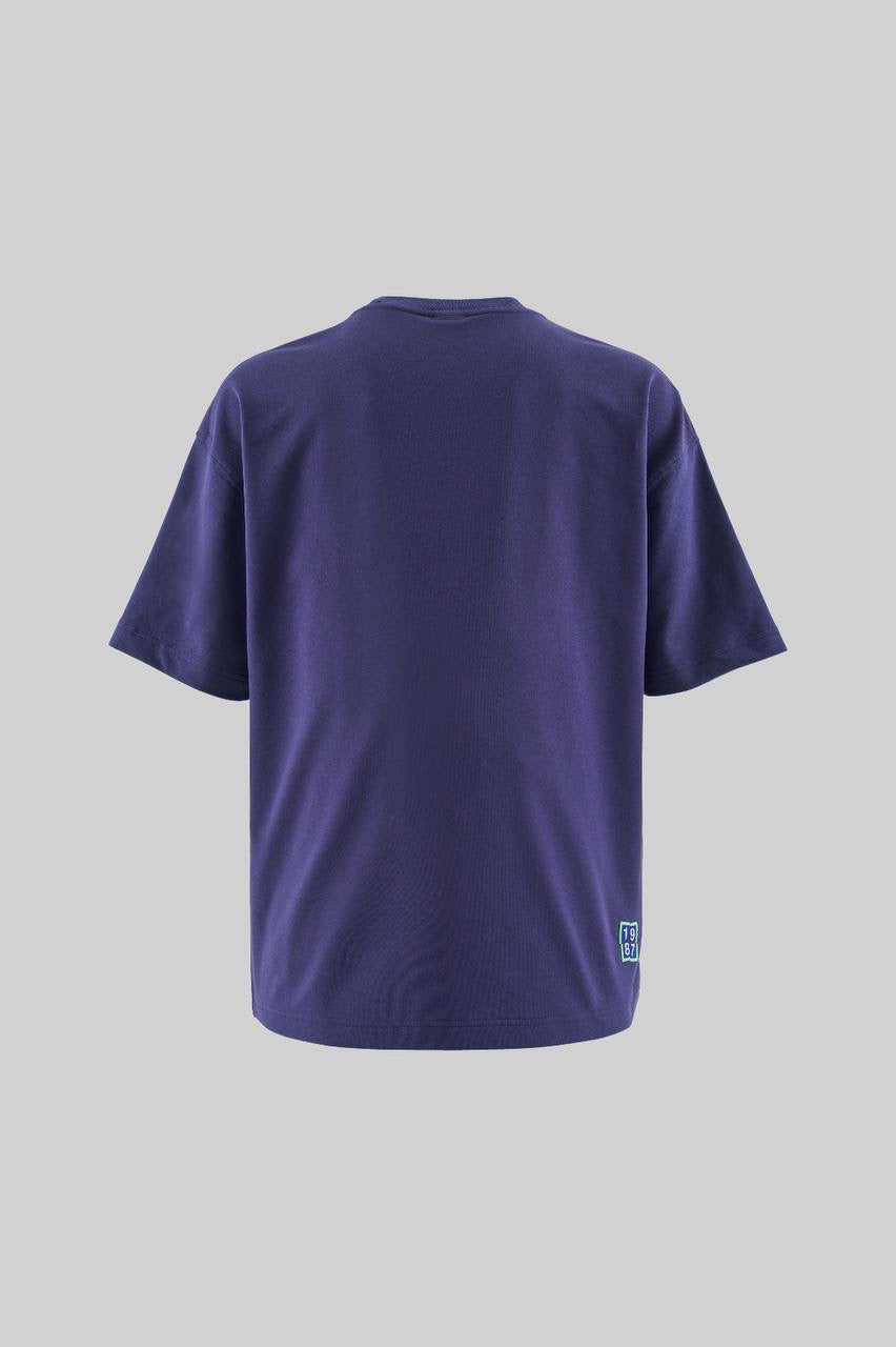 Men’s Boxy Fit Short Sleeve Technical Embroidered T-Shirt