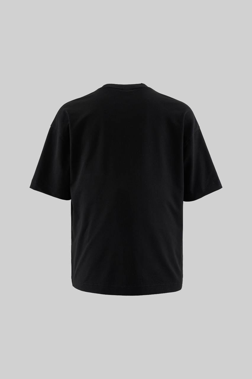 Men’s Boxy Fit Embellished Logo-Print T-Shirt in Soft Cotton