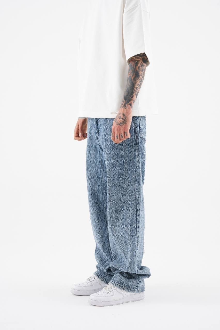 Men’s Relaxed Baggy Fit Denim Jeans in Soft Washed Cotton