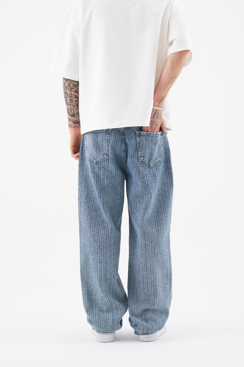Men’s Relaxed Baggy Fit Denim Jeans in Soft Washed Cotton