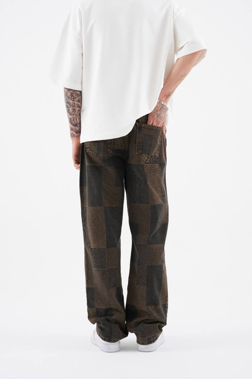 Men's Oversized Baggy Fit Jeans in Soft Cotton Denim
