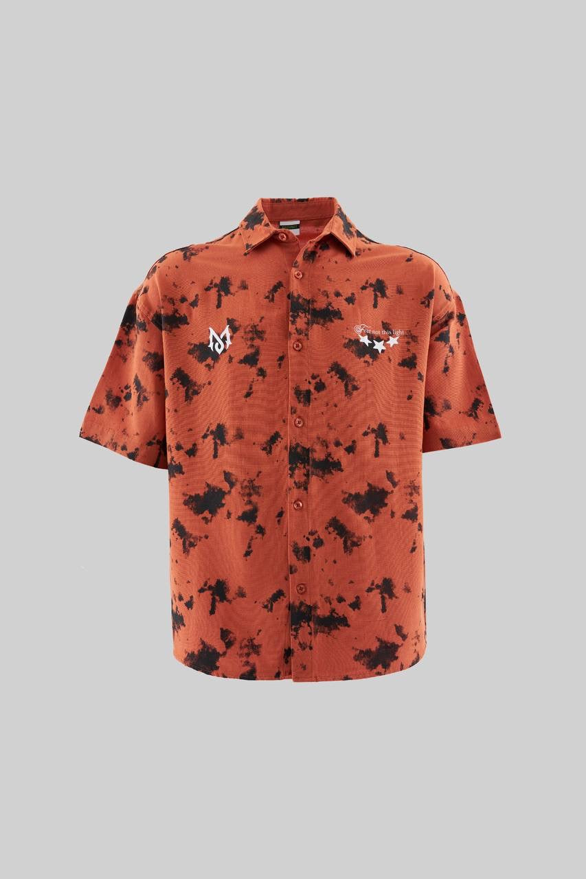 Men's Boxy Fit Short Sleeve Tie-Dye Shirt in Soft Cotton