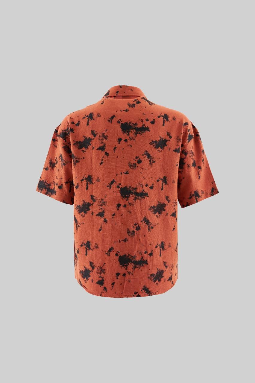 Men's Boxy Fit Short Sleeve Tie-Dye Shirt in Soft Cotton