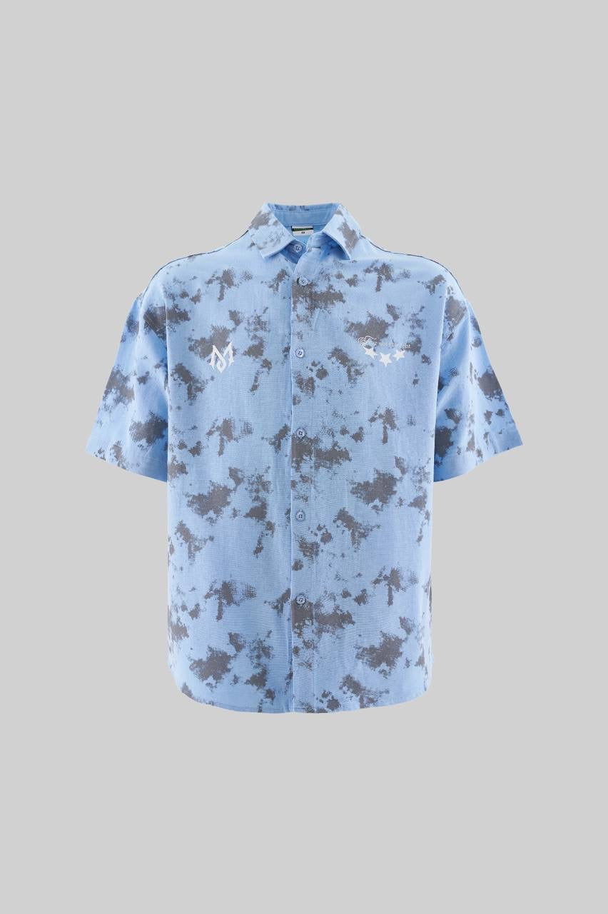 Unisex Boxy Fit Short Sleeve Printed Shirt in Soft Cotton