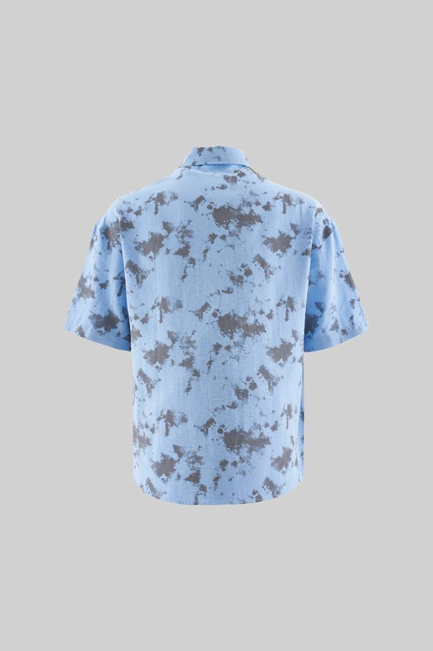Unisex Boxy Fit Short Sleeve Printed Shirt in Soft Cotton
