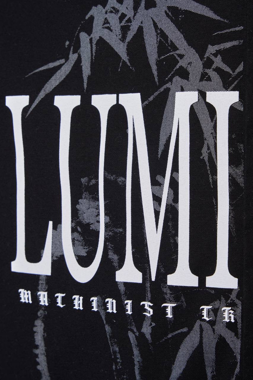 Men’s Black Floral Printed Cotton Shirt with Relaxed Fit