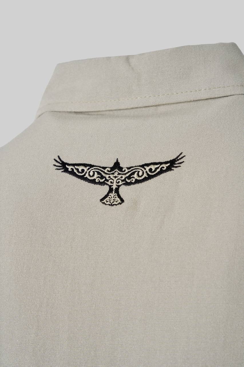 Men's Oversized Printed Cotton Shirt in Soft Fabric