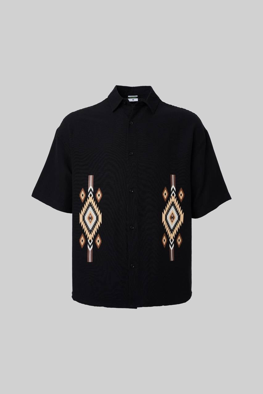 Men's Oversized Cut Printed Shirt in Soft Cotton