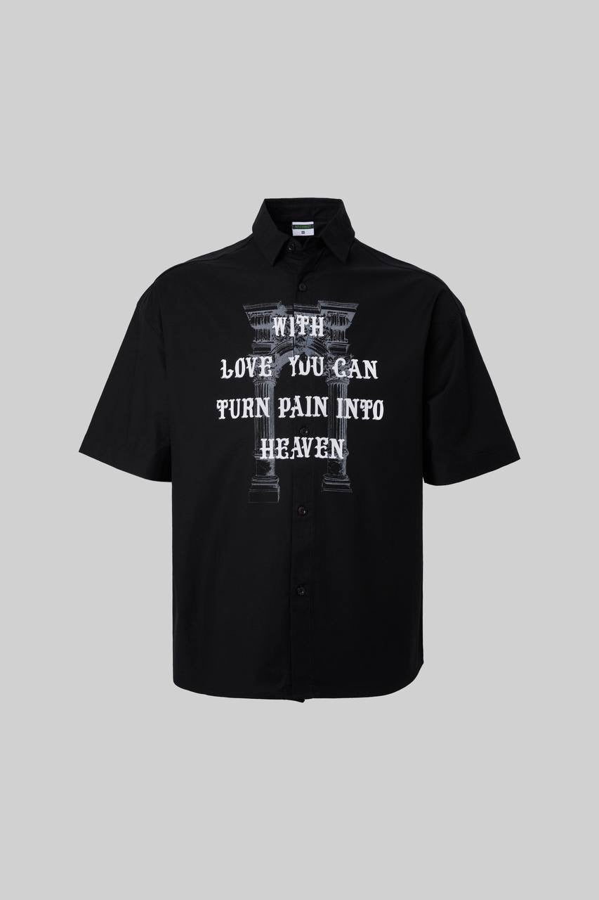 Men's Ancient Printed Cotton Shirt with Bold Design