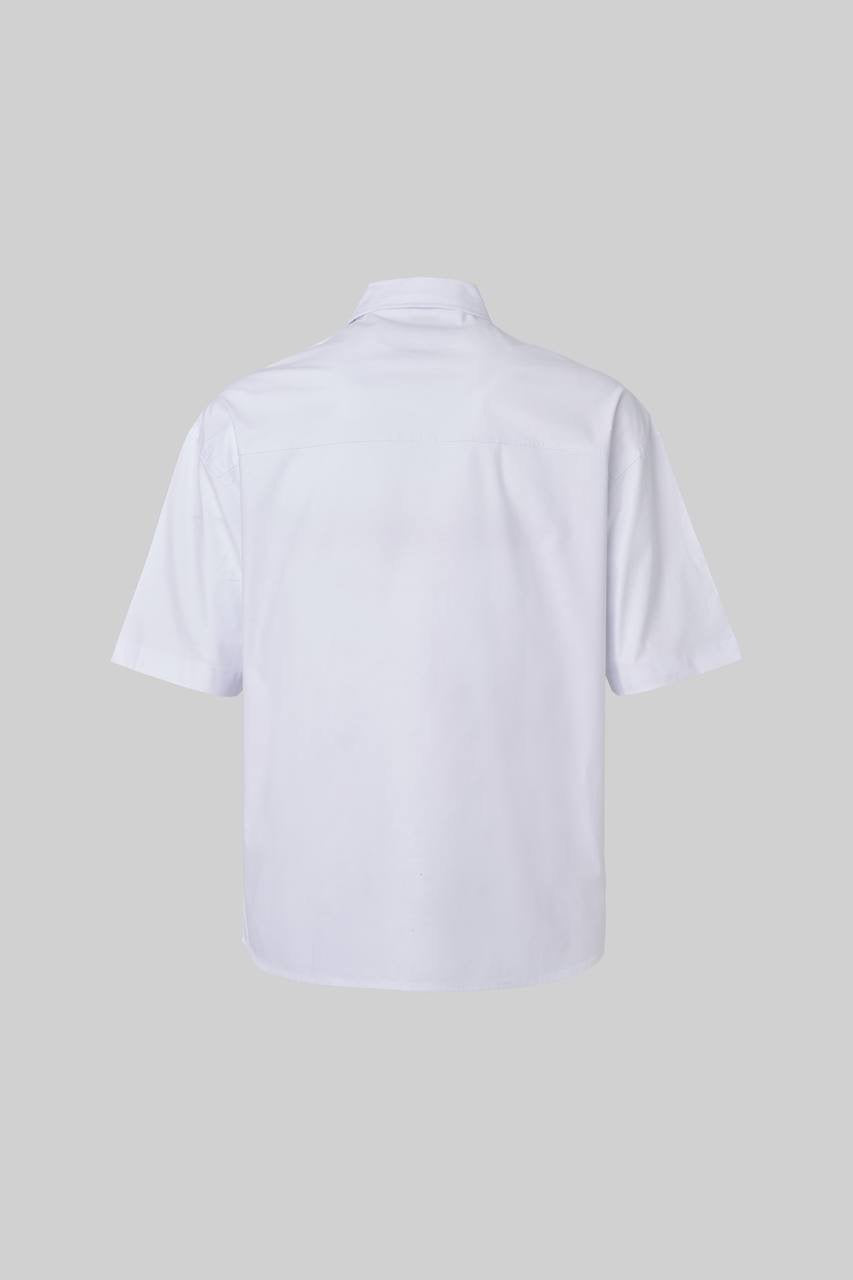 Men's Ancient Printed Cotton Shirt in White